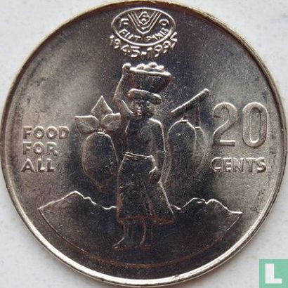 Îles Salomon 20 cents 1995 "50th anniversary FAO" - Image 2