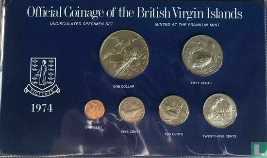 British Virgin Islands mint set 1974 - Image 1