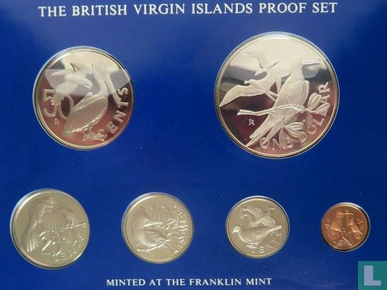 British Virgin Islands mint set 1975 (PROOF) - Image 2