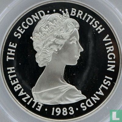 British Virgin Islands 10 dollars 1983 (PROOF) "30th anniversary Coronation of Queen Elizabeth II" - Image 1