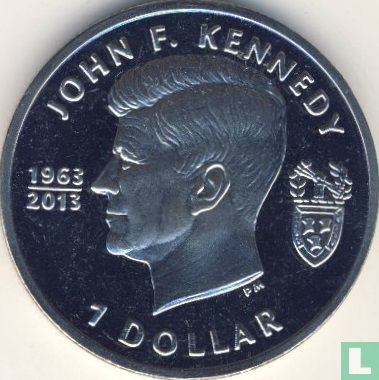 Britische Jungferninseln 1 Dollar 2013 "50th anniversary Death of John F. Kennedy" - Bild 2