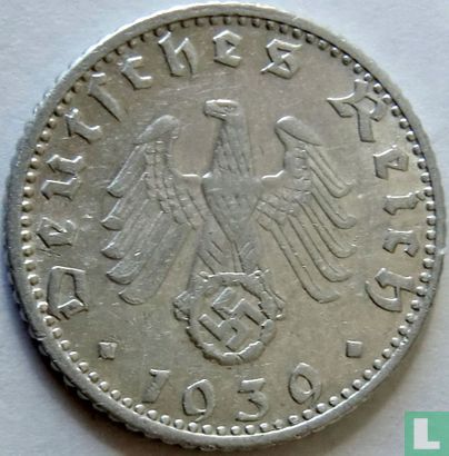 Duitse Rijk 50 reichspfennig 1939 (D - aluminium) - Afbeelding 1
