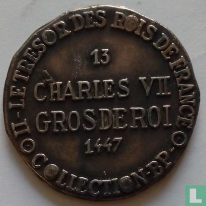 France - BP Collectie FR - 13 Charles VII GROSDEROI 1447 - Afbeelding 2