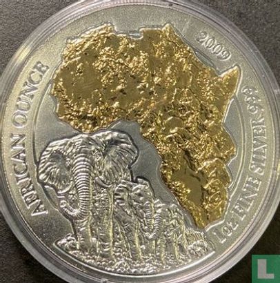 Ruanda 50 Franc 2009 (gefärbt) "Elephant" - Bild 1