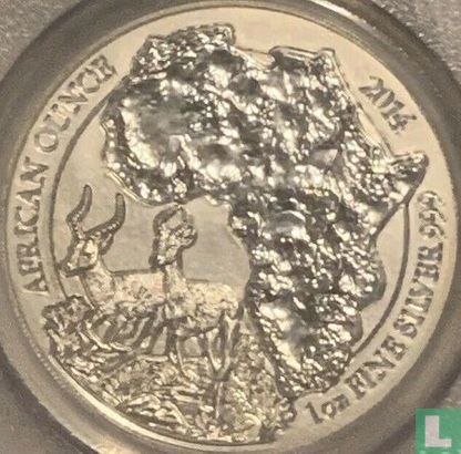 Rwanda 50 francs 2014 (sans marque privy) "Impala" - Image 1