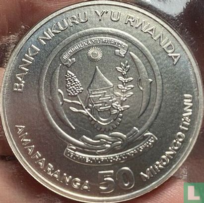Rwanda 50 francs 2011 (zonder privy merk) "Zebra" - Afbeelding 2