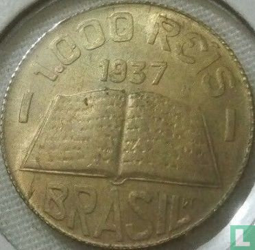 Brésil 1000 réis 1937 - Image 1