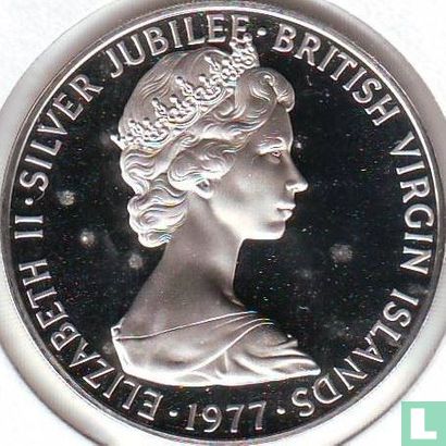 British Virgin Islands 1 dollar 1977 (PROOF) "25th anniversary Accession of Queen Elizabeth II" - Image 1