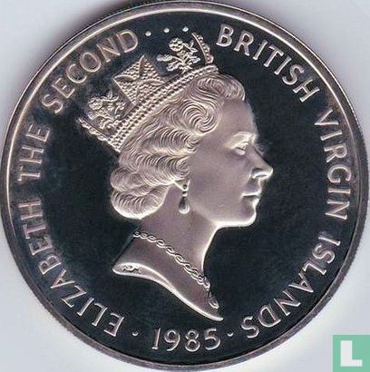 British Virgin Islands 1 dollar 1985 (PROOF - copper-nickel) "Butterfly fish" - Image 1