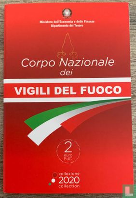 Italië 2 euro 2020 (coincard) "National fire department" - Afbeelding 3