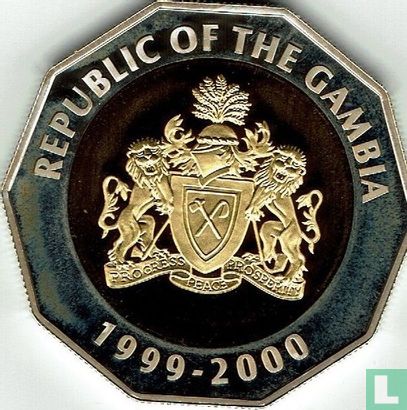 The Gambia 2000 bututs 1999 (PROOF) "Millennium" - Image 1