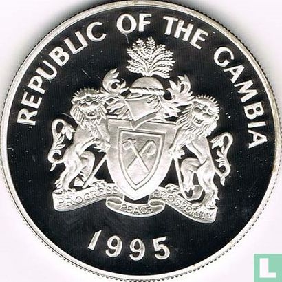 The Gambia 20 dalasis 1995 (PROOF) "50th anniversary of the United Nations" - Image 1