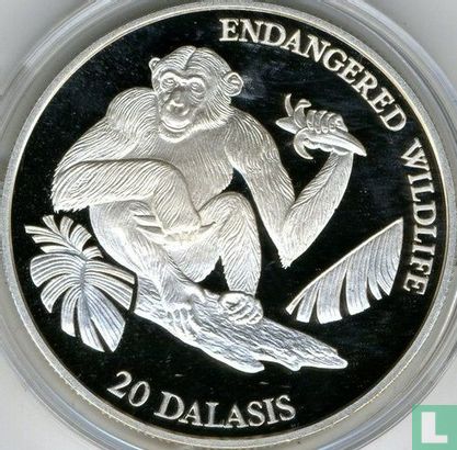 Gambie 20 dalasis 1994 (BE) "Endangered wildlife" - Image 2