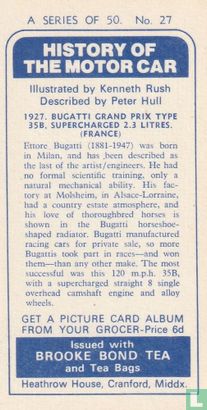 1927. Bugatti Grand Prix type 35B, Supercharged 2.3 litres. (France) - Bild 2