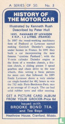 1895. Panhard et Levasssor 4 H.P., 1.3 litres. (France) - Bild 2