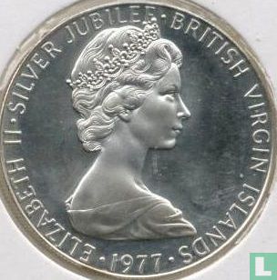 Britse Maagdeneilanden 25 cents 1977 (PROOF) "25th anniversary Accession of Queen Elizabeth II" - Afbeelding 1