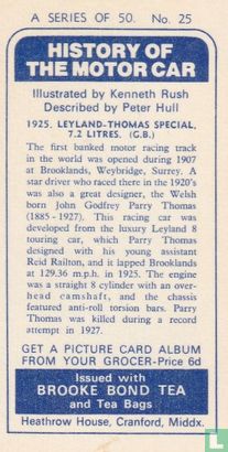 1925. Leyland-Thomas Special, 7.2 litres. (G.B.) - Afbeelding 2