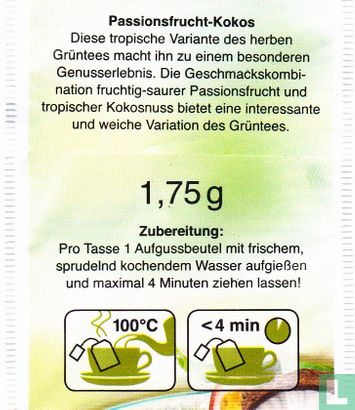 Grüner Tee Passionsfrucht-Kokos - Bild 2