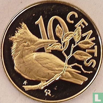 Britse Maagdeneilanden 10 cents 1976 (PROOF) - Afbeelding 2