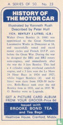 1924. Bentley 3 litres. (G.B.) - Bild 2
