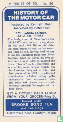 1925. Lancia Lambda, 2.1 litres. (Italy) - Afbeelding 2