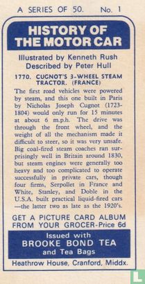 1770. Cugnot's 3-Wheel Steam Tractor. (France) - Image 2