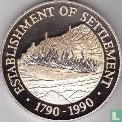 Pitcairneilanden 50 dollars 1990 (PROOF) "200th anniversary First settlement on Pitcairn Islands" - Afbeelding 1