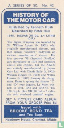 1948. Jaguar XK120, 3.4 litres. (G.B.) - Bild 2