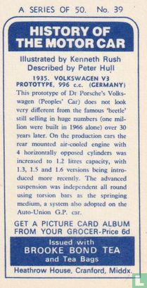 1935. Volkswagen V3 prototype, 966 c.c. (Germany) - Image 2