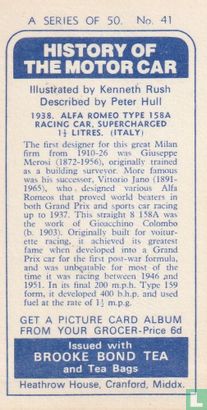 1938. Alfa Romeo type 158A Racing car, Supercharged 1.5 litres. (Italy) - Bild 2