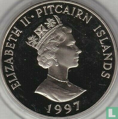 Pitcairneilanden 1 dollar 1997 "Queen Elizabeth the Queen Mother - Order of the Garter" - Afbeelding 1