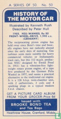 1968. NSU-Wankel Ro 80 Front-wheel-drive, 1,990 c.c. (Germany) - Bild 2