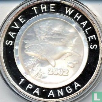 Tonga 1 pa'anga 2002 (PROOF) "Save the whales" - Image 1