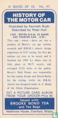 1965. Rover-B.R.M. Le Mans Gas Turbine car. (G.B.) - Bild 2