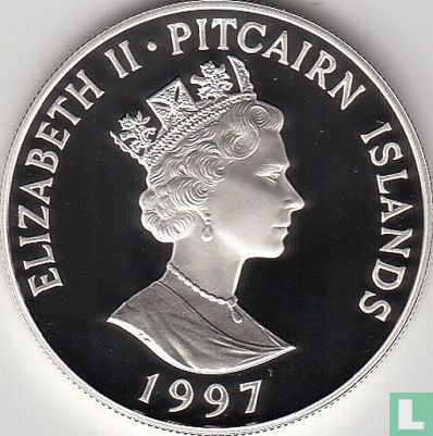Îles Pitcairn 10 dollars 1997 (BE) "50th Wedding anniversary of Queen Elizabeth II and Prince Philip" - Image 1
