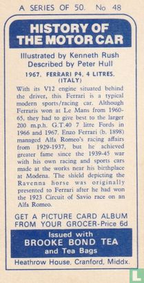 1967. Ferrari P4, 4 litres. (Italy) - Bild 2