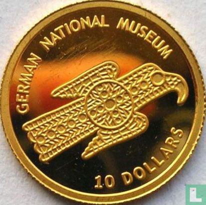 Nauru 10 dollars 2005 (PROOF) "German national museum in Nuremburg" - Image 2