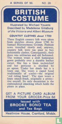 Country clothes about 1780 - Image 2