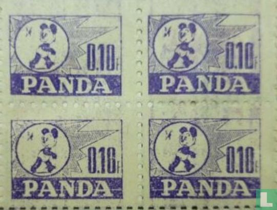 Panda spaarzegel [paars] - Image 1