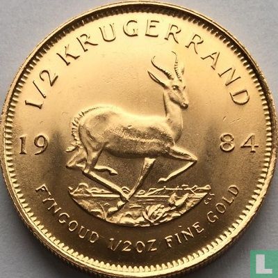 Zuid-Afrika ½ krugerrand 1984 - Afbeelding 1