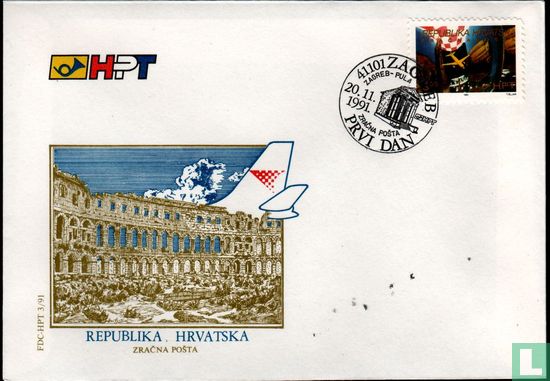 Airmail route Zagreb-Pula