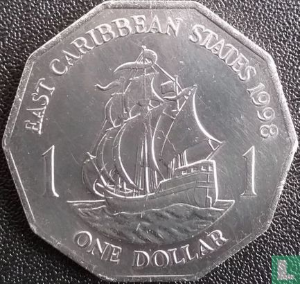 États des Caraïbes orientales 1 dollar 1998 - Image 1