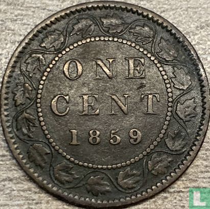 Canada 1 cent 1859 (9 large) - Image 1