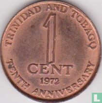 Trinidad en Tobago 1 cent 1972 (met FM) "10th anniversary of Independence" - Afbeelding 1