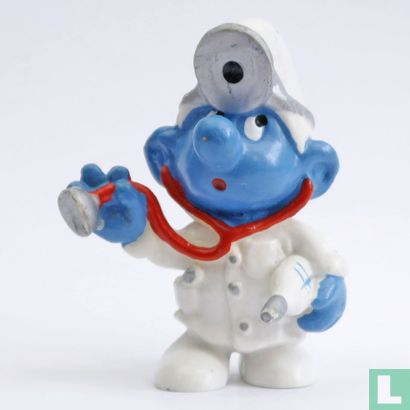 Doctor Smurf (silver coloured lamp)   - Image 1