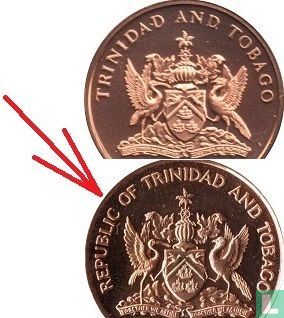 Trinidad und Tobago 1 Cent 1976 (mit REPUBLIC OF - ohne FM) - Bild 3