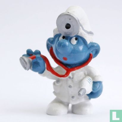Doctor Smurf (silver coloured lamp) - Image 1