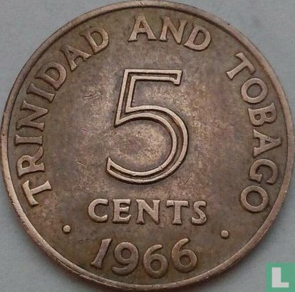 Trinidad und Tobago 5 Cent 1966 - Bild 1
