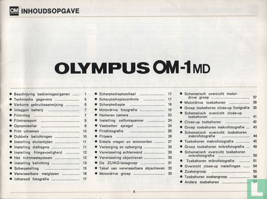 Olympus OM-1MD Gebruiksaanwijzing - Afbeelding 2