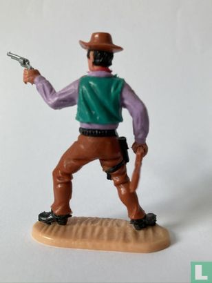 Cowboy with revolver & rifle - Image 3